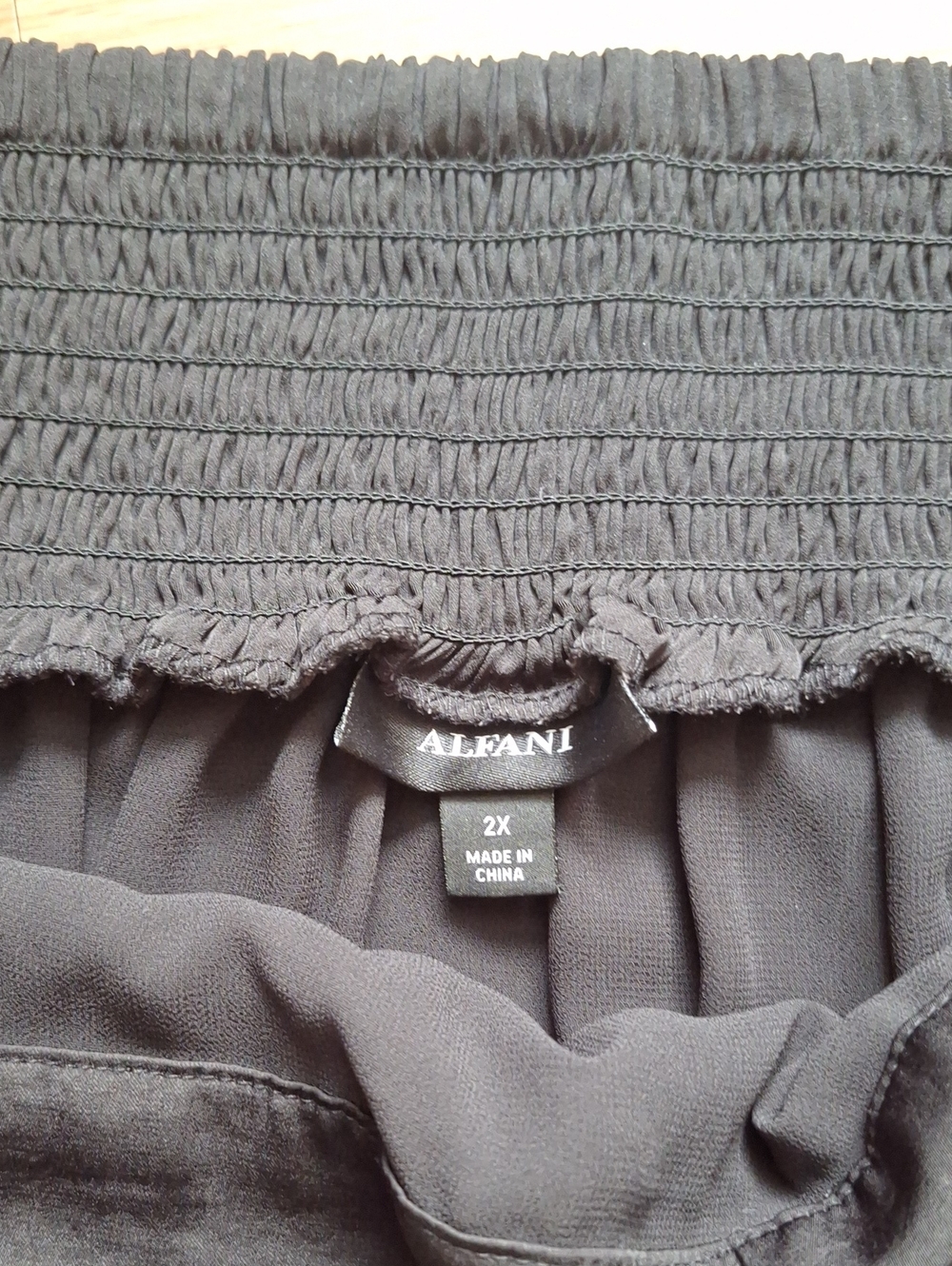 Alfani Black Midi Tie-Waist Skirt - Picture 4 of 6